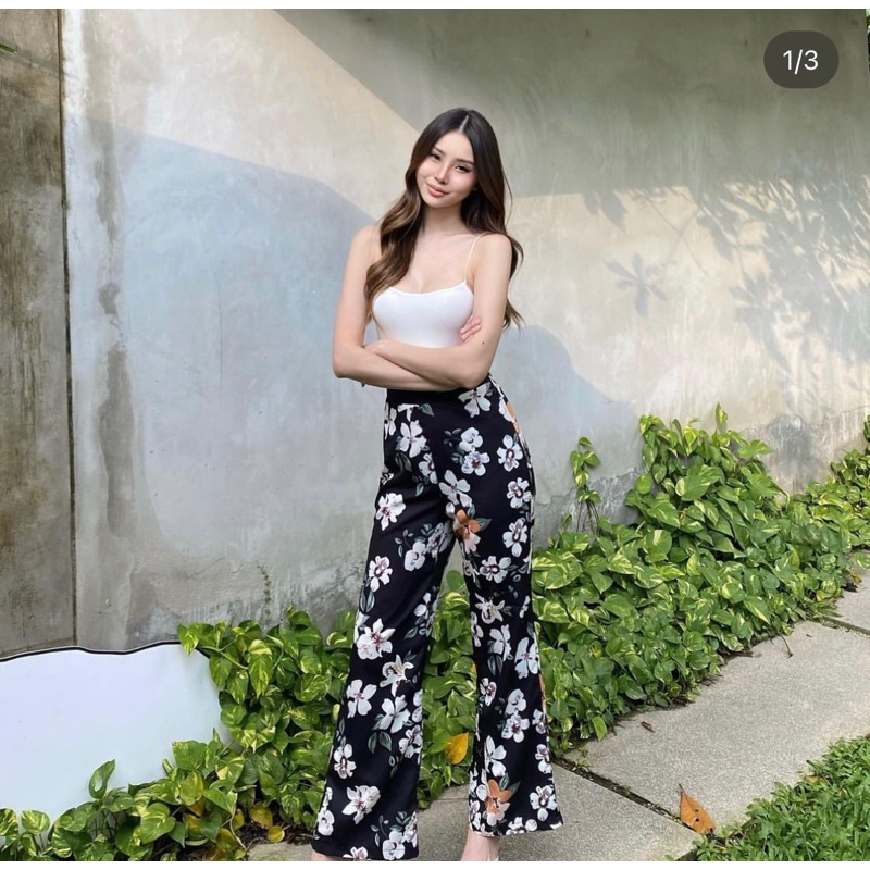 Manila pants กางเกงสม็อคหลัง