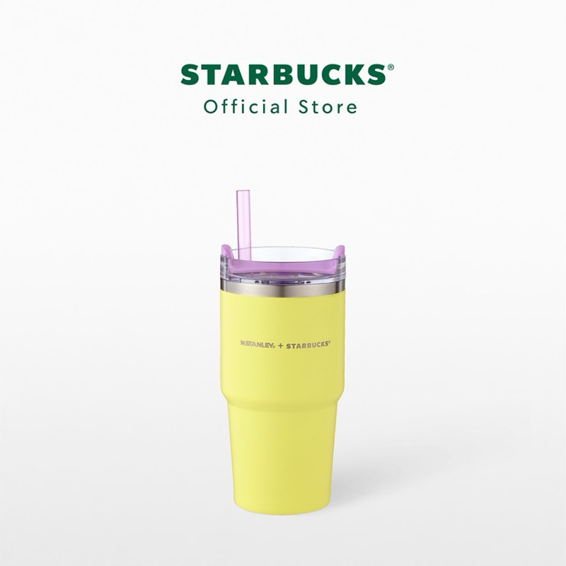 พร้อมส่ง ~ Starbucks Stainless Steel STANLEY Lime Purple Cold Cup 20oz.
