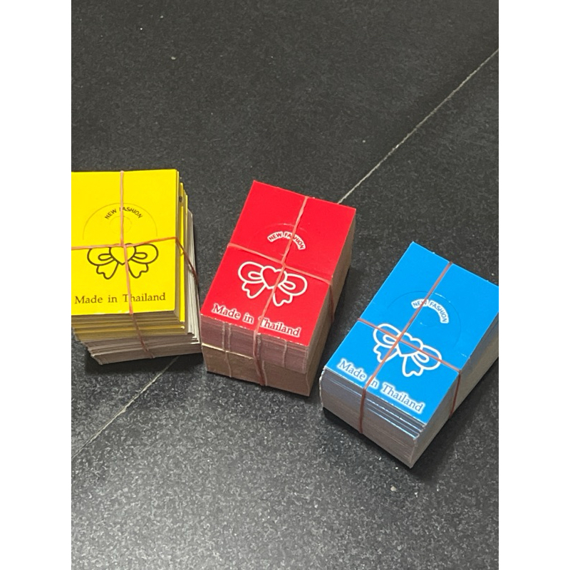 หัว กระดาษ ติด สินค้า 4x6 ซม. ลาย โบว์  1 ก้อนมี 100 ใบ
