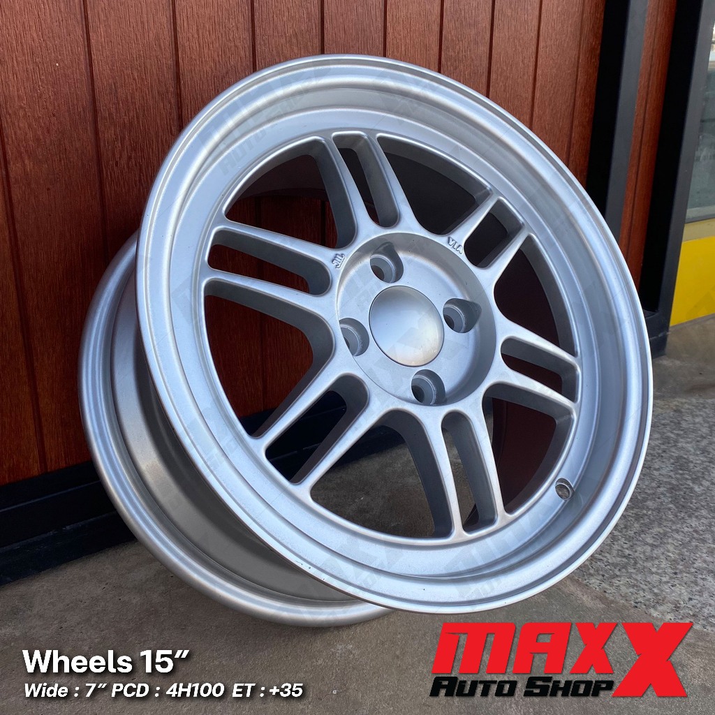 ล้อแม็ก RPF1 ขอบ 15x7" 4H100 ET+35 สีบรอนซ์เงิน ล้อใหม่ มือ1 แกะกล่อง 100% (ขายเป็นชุด 4 วง) RPF1 15