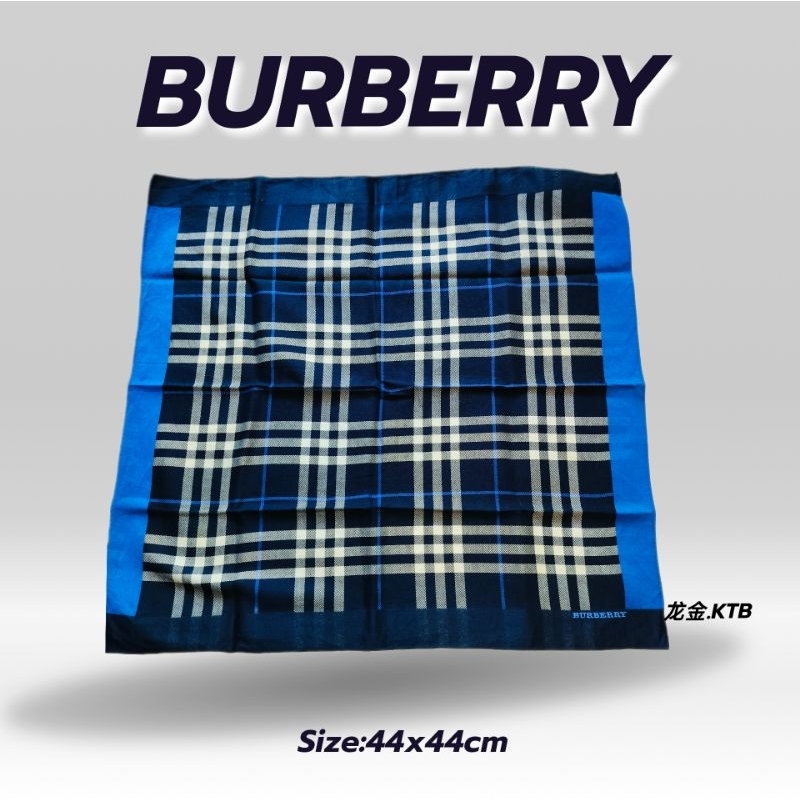 ผ้าเช็ดหน้าBurberryแท้มือสอง01