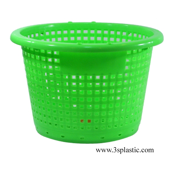 1.8 kg. ตะกร้ากลม เกรดอุตสาหกรรม บรรจุ40kg. กว้าง53.5 สูง38 cm มีรูระบายน้ำ รอบด้าน ระบายน้ำเร็ว - รูปที่ 3