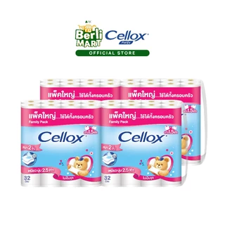 [ยกลัง]เซลล็อกซ์ 2 ชั้น ยาว 1.5 เท่า 32 ม้วน [ยกลัง]Cellox 2 ply 1.5X-32'R ทิชชู๋ม้วน Toilet Tissue