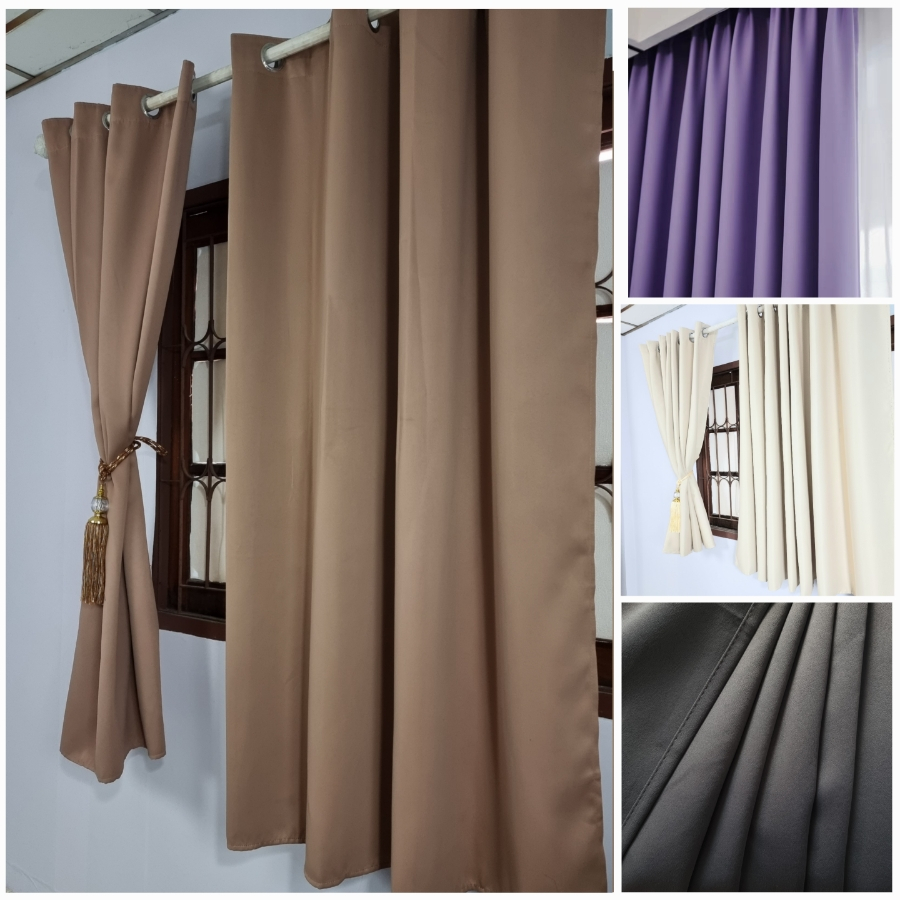 แนะนำ ผ้าม่าน ผ้าม่านหน้าต่าง ผ้าม่านประตู ทึบแสง กันยูวี กั้นห้อง ห่วงตาไก่ ราคาพิเศษ มีเก็บเงินปลายทาง