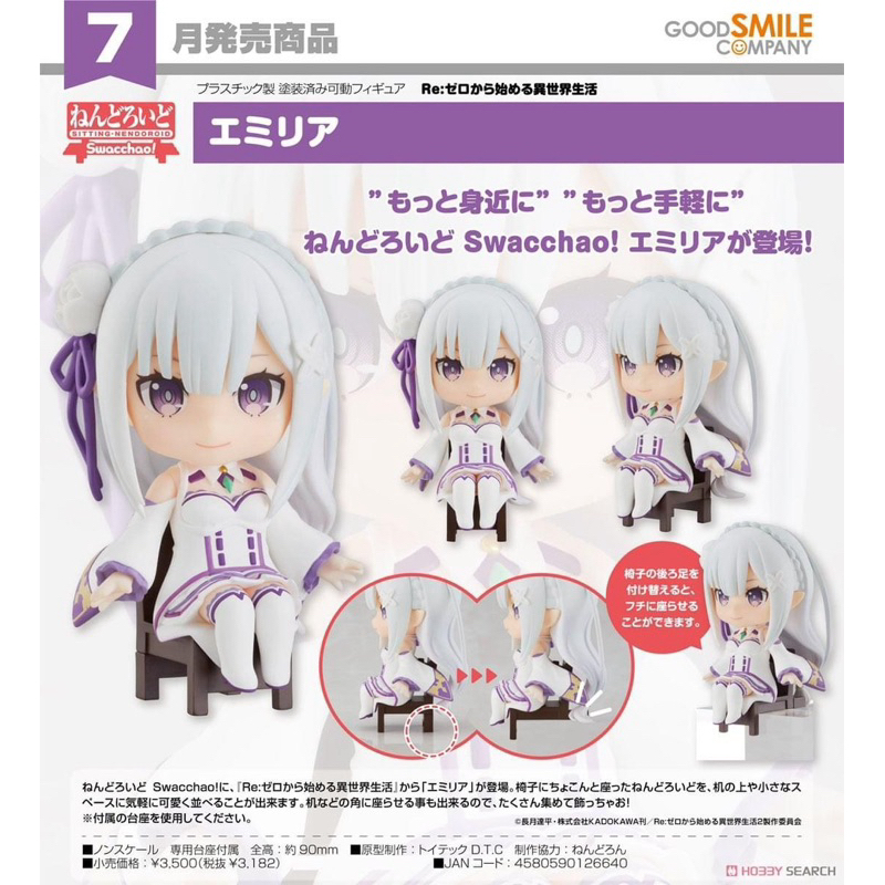 Nendoroid Swacchao! Re:Zero Emilia