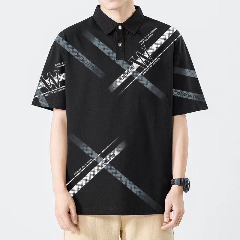 TS MEN เสื้อ​คอปก​ เสื้อ​โปโล เสื้อแขนสั้น ผ้าดีสวมใส่สบาย T79