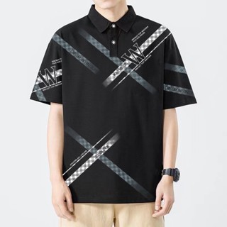 TS MEN เสื้อ​คอปก​ เสื้อ​โปโล เสื้อแขนสั้น ผ้าดีสวมใส่สบาย T…