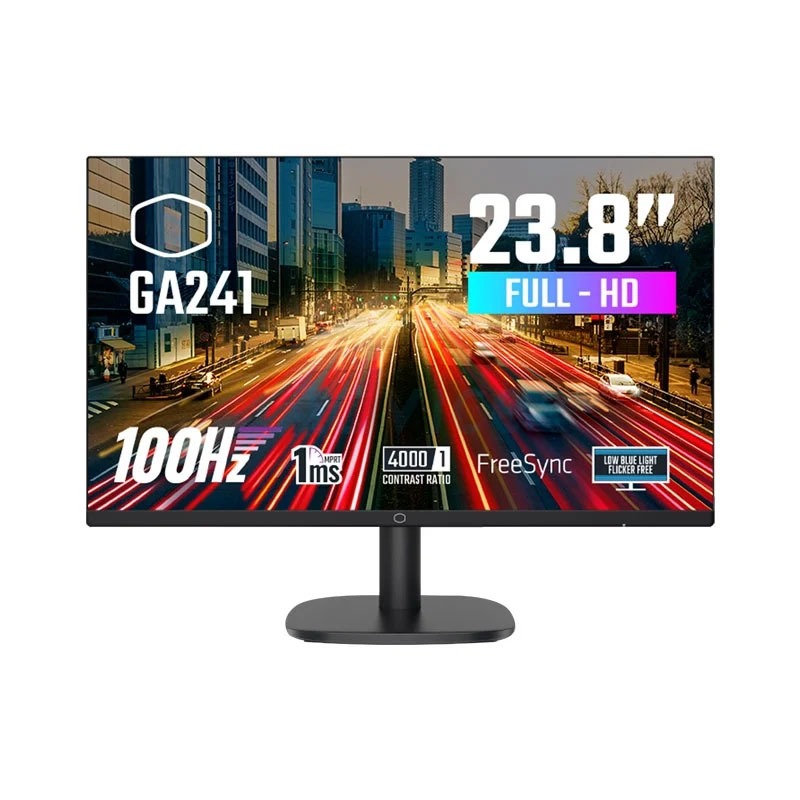 Monitor 23.8'' COOLER MASTER GA241 (VA, VGA, HDMI) FREESYNC 100Hz