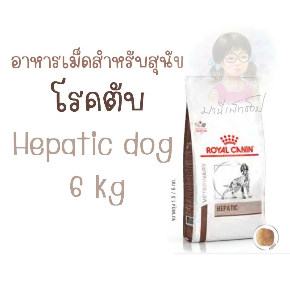 Royal canin Hepatic dog 6 kg อาหารสุนัขโรคตับ Food dog ตับอักเสบเรื้อรัง