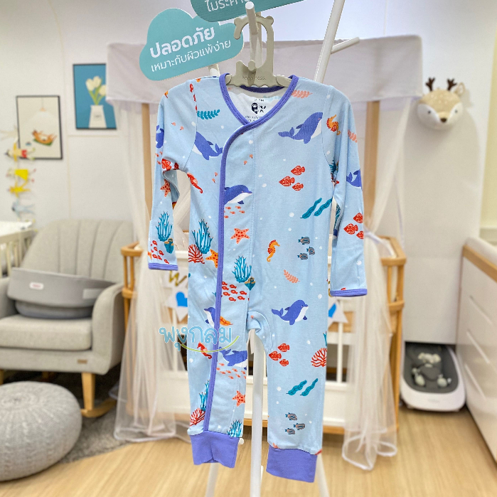 SNOW OWL เสื้อผ้าเด็ก 0-3m ชุดบอดี้สูท ชุดแขนขายาว เนื้อผ้าสัมผัสนุ่ม