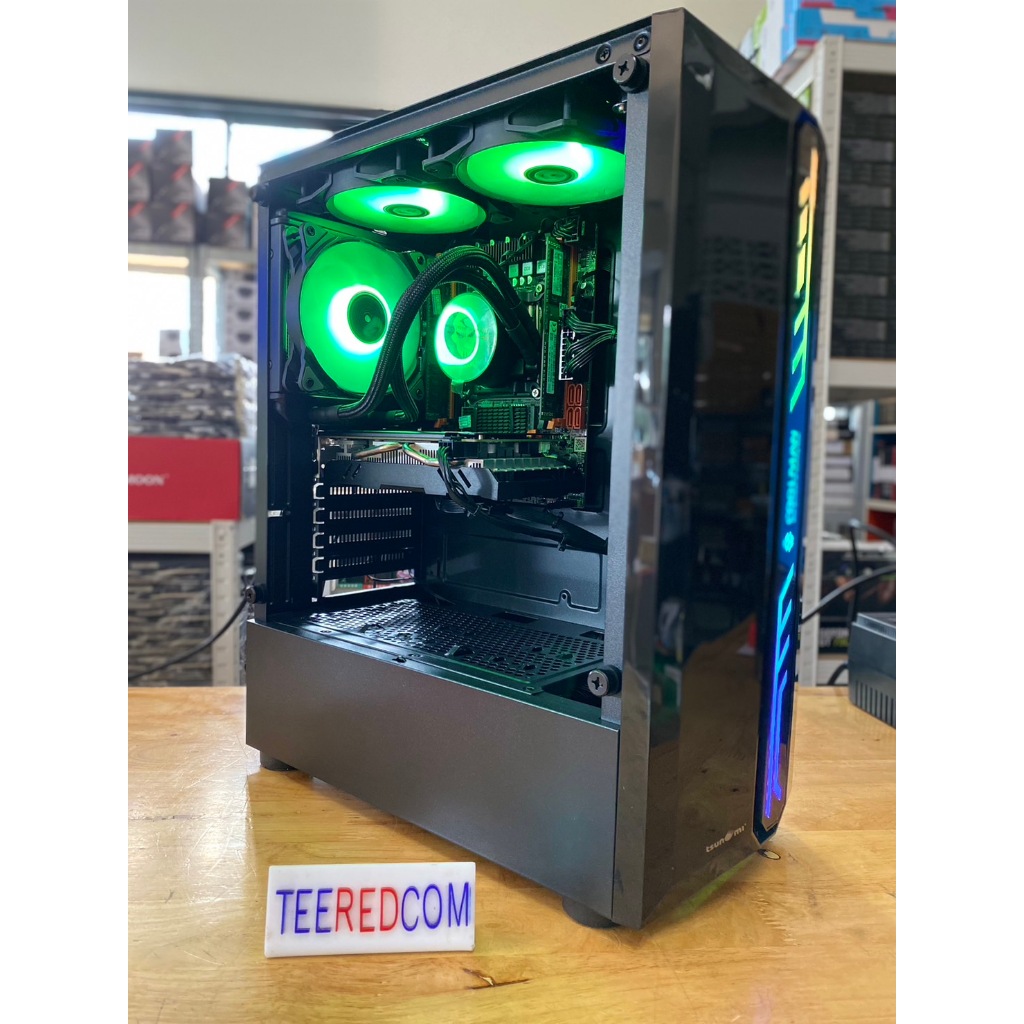 คอมพิวเตอร์ ปล่อยบอท เล่นเกม ทํางานXEON 2676V3 12c 24t  / MB X99 /RAM ECC 16-128GB /RX 580 2048sp 16