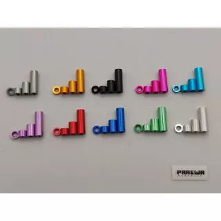 ท่อสี บูชสี ชุด 4 ชิ้น 1.5/3.0/6.0/12mm - Mini4Wd Aluminum Spacer Set