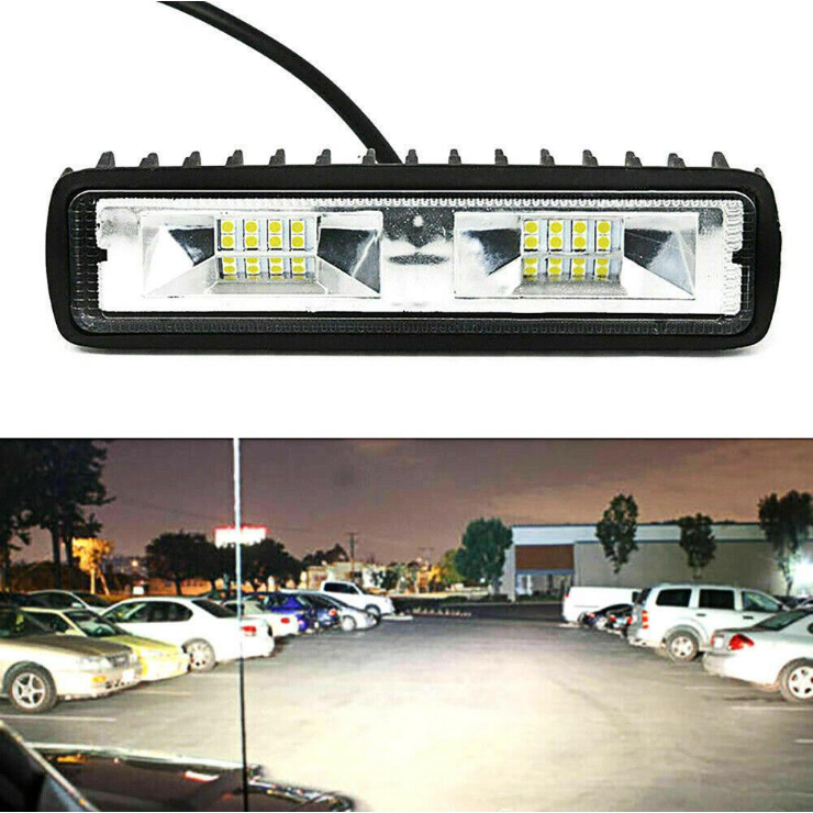 6 นิ้ว 48W 3D LED ทำงาน 12V LED Beams แท่ง LED Off Road 4x4 รถคอมโบจุดน้ำท่วมสำหรับรถบรรทุกอุปกรณ์เสริม SUV ไฟตัดหมอก
