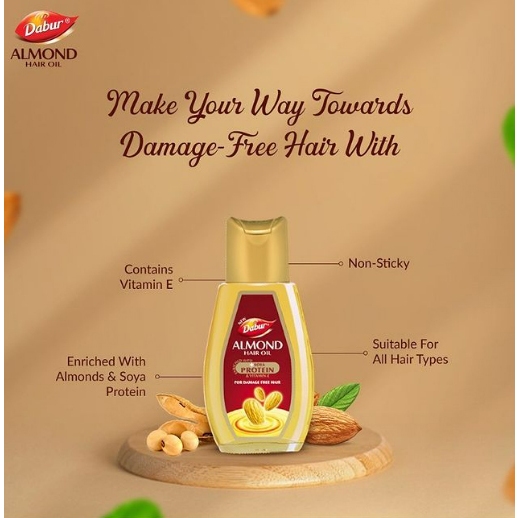 Dabur Almond Hair Oil - with Almond, Vitamin 95ml