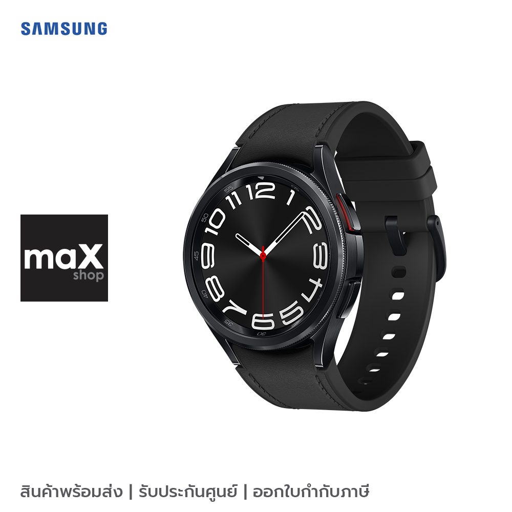 Samsung สมาร์ทวอทช์ Galaxy Watch6 Classic (Bluetooth, 43mm) สีดำ รุ่น SM-R950NZKAASA