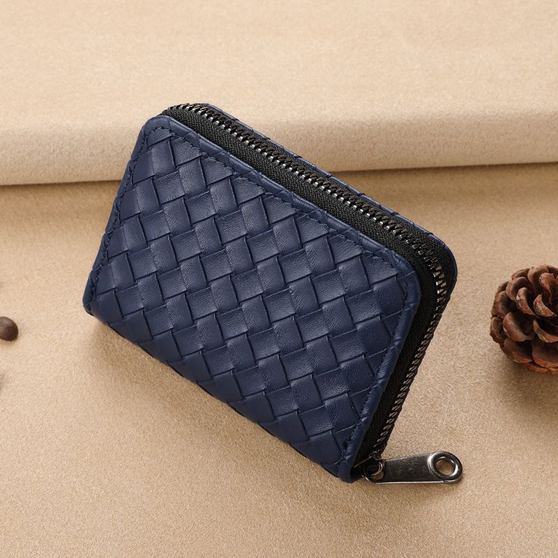 หนังผู้ถือบัตรธุรกิจกระเป๋าสตางค์บัตรเครดิตซิปกระเป๋าสตางค์ออร์แกนผู้ถือบัตรมัลติฟังก์ชั่ความจุขนาดใหญ่Ladie - รูปที่ 5