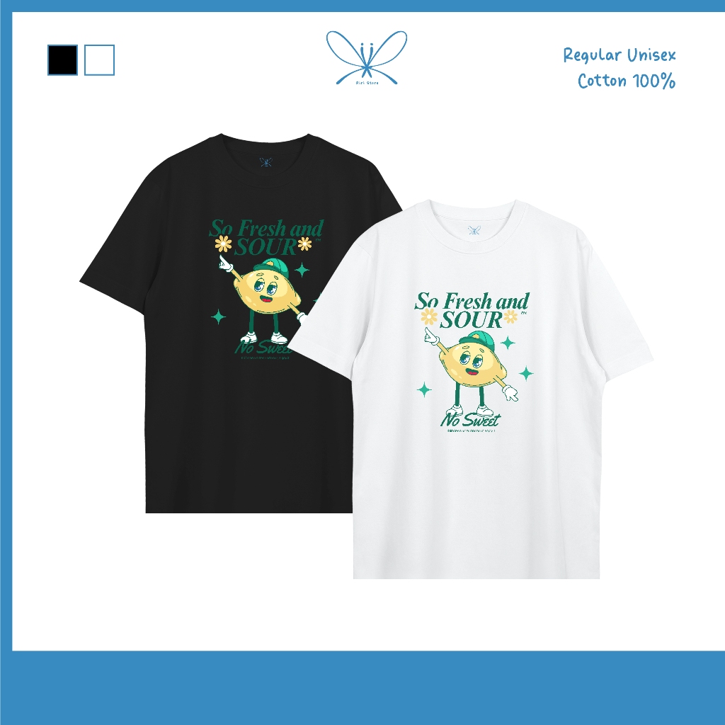 Fresh and Sour เสื้อยืด T-shirt Unisex Cotton 100%