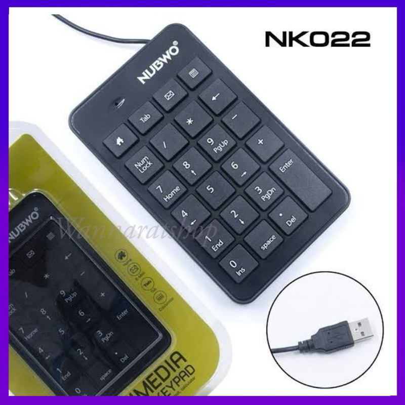 NUBWO NK-22 NK-105 คีบอดตัวเลขมีสาย USB Keyboard NUMERRIC KEYPAD