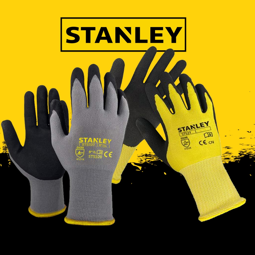 Stanley ถุงมือกันบาด ถุงมือไนไตร ถุงมือ Nitrile size m