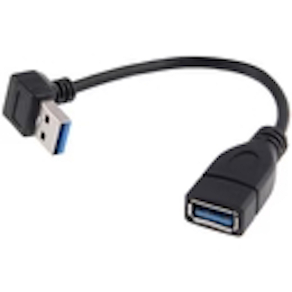USB Extension 20cm Cable USB 3.0 Male to Female หัวงอ 90 Extension Data Sync Cord(ล่าง) - รูปที่ 4