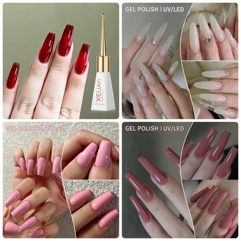 สีเจลงXEIJAYI ขนาด10ml. น้ํายาทาเล็บเจล UV LED มีให้เลือกมากกว่า 40 สี
