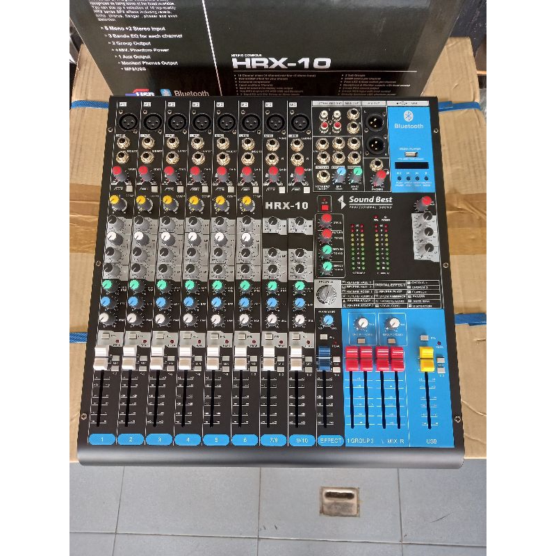 MIXER SOUNDBEST HRX-10 เอฟเฟกแท้ USB บูธูท คอมเพรสเซอ