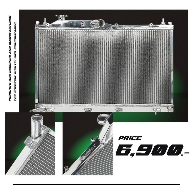 BILLION 2-ROW FULL ALUMINUM RADIATOR COMPATIBLE WITH SUBARU FORESTER SK 19 (MT/AT) #หม้อน้ำBILLION