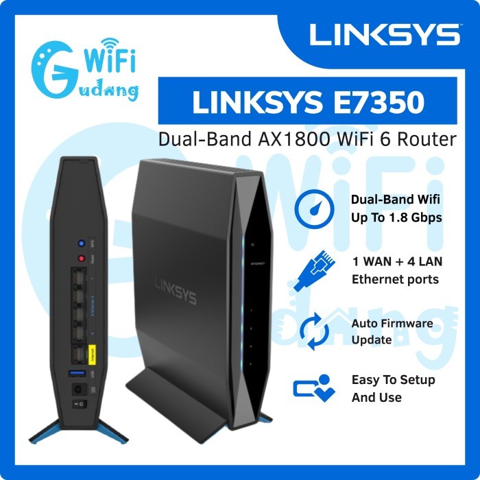 Router LINKSYS (E7350-AH) Wireless AX1800 Dual