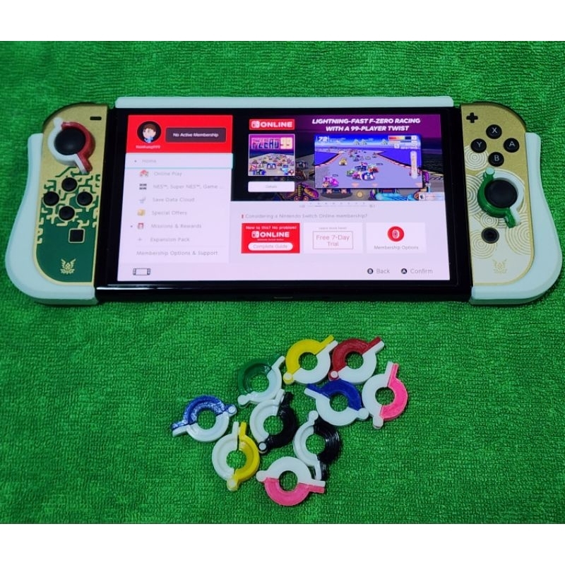 (รุ่นใหม่ใส่เคสได้)Joycon  stickLock ใช้ล็อคก้านอนาล็อกของจอย (งาน 3D Print)