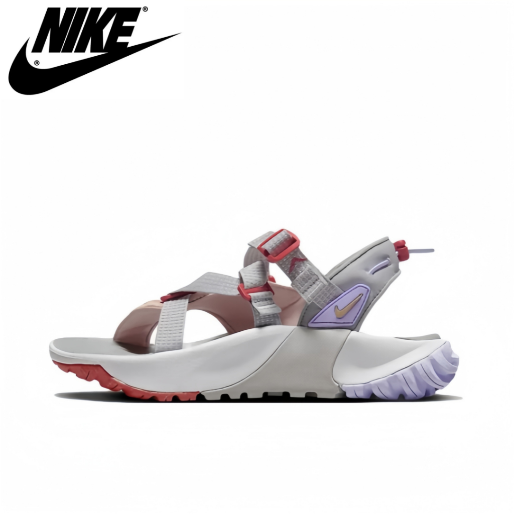 ของแท้ 100 %  Nike Oneonta Sandal เทา - ม่วง รองเท้าแตะ ติดตามรองเท้า