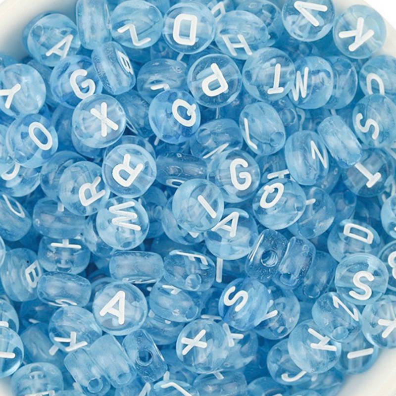 ลูกปัดตัวอักษร A-Z เลือกตัวอักษรได้ [ราคาต่อชิ้น] ❗️พร้อมส่ง
