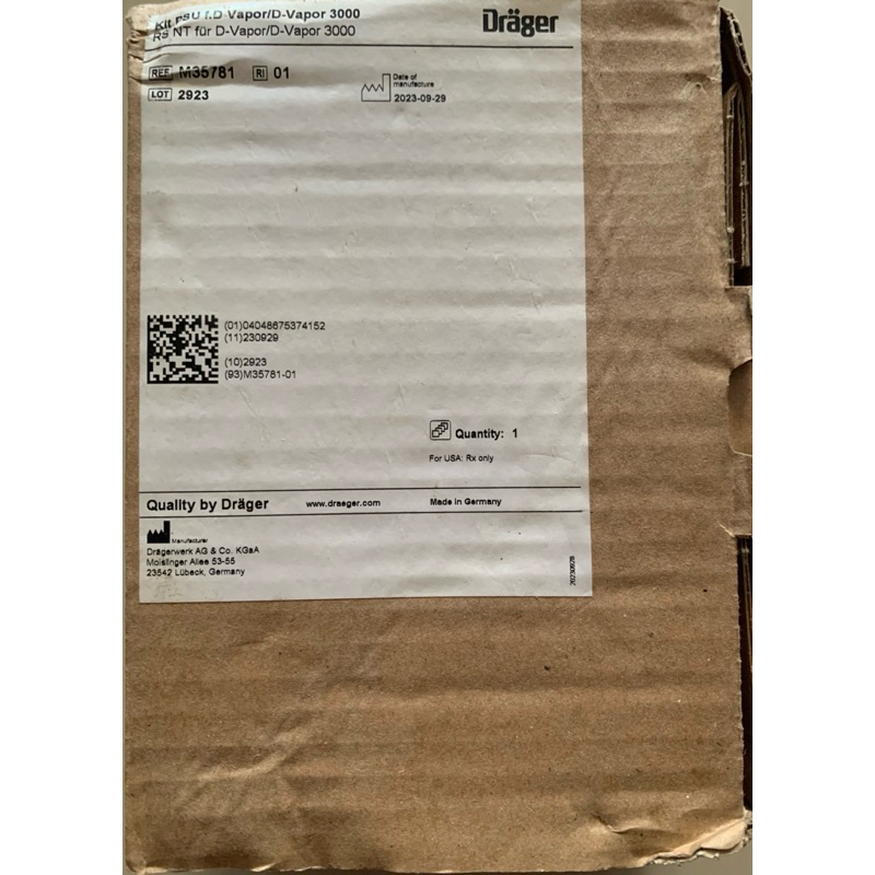 Draeger power supply M35780 for D-Vapor/D-Vapor3000