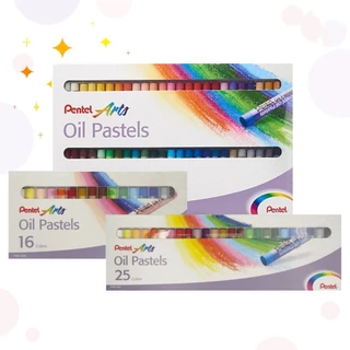 Pentel (เพนเทล) สีชอล์คน้ำมัน Oil Pastels ชุด 12 / 16 / 25 / 36 / 50 สี (1 กล่อง)