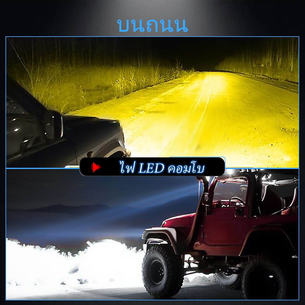 HL 3inch 120W Super Bright Offroad LED Work Light Bar Spot Flood Beam DRL 4x4 LED Light ATV LED Bar For yamaha y15z - รูปที่ 4