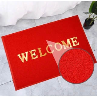 Welcom พรมเช็ดเท้าดักฝุ่น ขนาด40*60cm,50*70cm,60*90cmขนาดจัมโบ้ ผลิตจากเส้นใยไวนิล สามารถใช้ทั่งในบ้าน หรือ สถานที่ต่างๆ