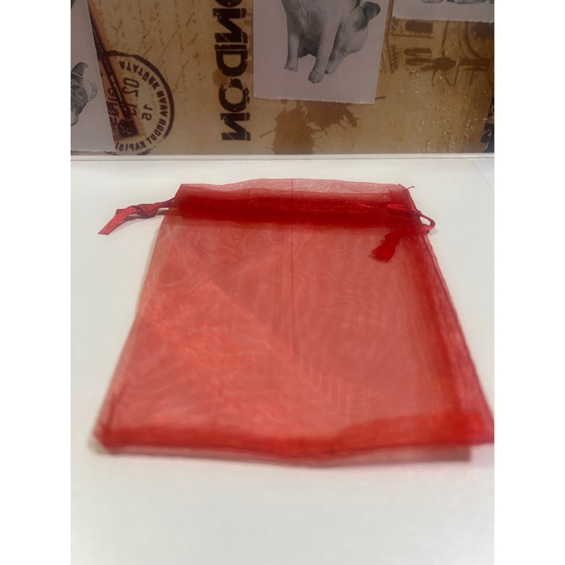 ถุงแดงของชำร่วยผ้าไหมแก้วทนไม่บางพร้อมส่งที่ไทย