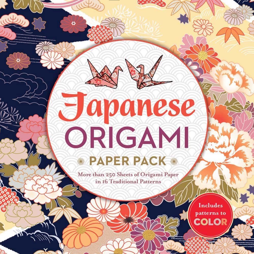 Japanese Origami Paper Pack More Than 250 Sheets of Origami Paper in 16 Traditional Patterns