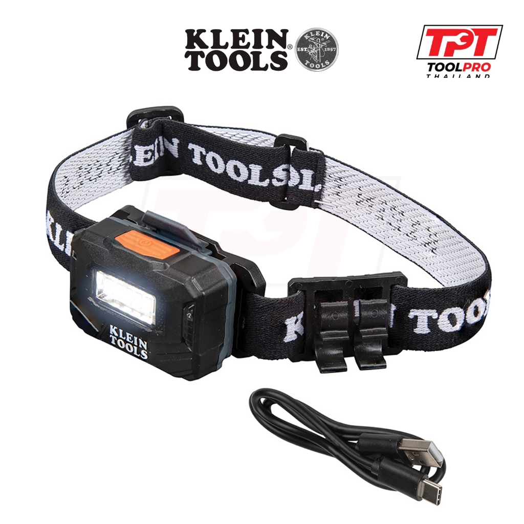 Klein Tools ไฟฉาย Rechargeable LED Headlamp with Adjustable Strap (56049)
