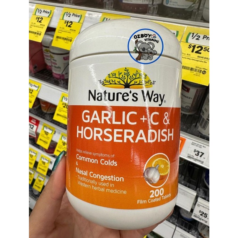Nature’s Way Garlic + C & Horseradish