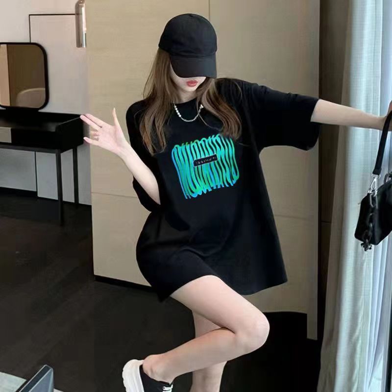 เสื้อยืด แขนสั้น ทรงหลวม เสื้อโอเวอร์ไซส์ ระดับไฮเอนด์ เข้ากับทุกการแต่งกาย สไตล์เกาหลี แฟชั่นฤดูร้อน สําหรับผู้หญิง