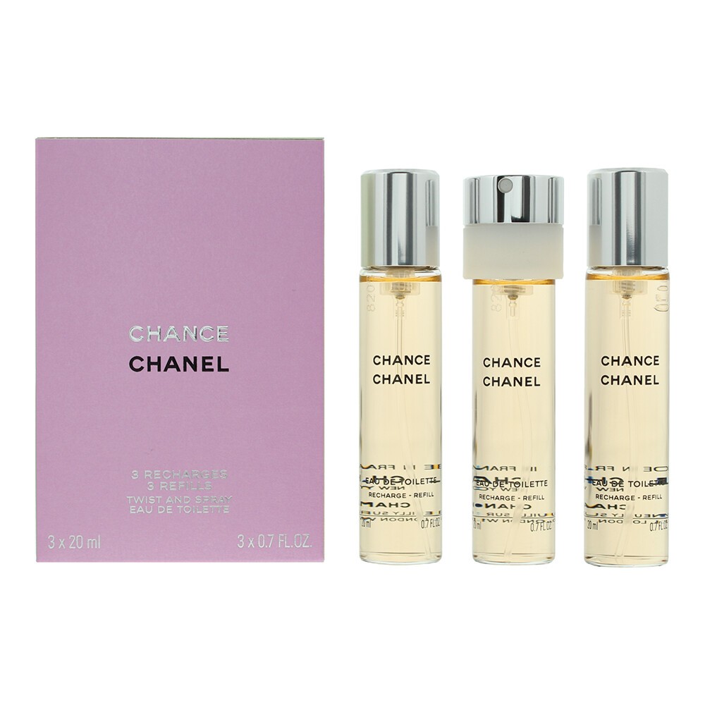 【ของแท้ 💯% 】⚡️ส่งฟรี 🚚 น้ำหอม Chance Chanel Twist and Spray 20 ml.x 3 *กล่องขาย*