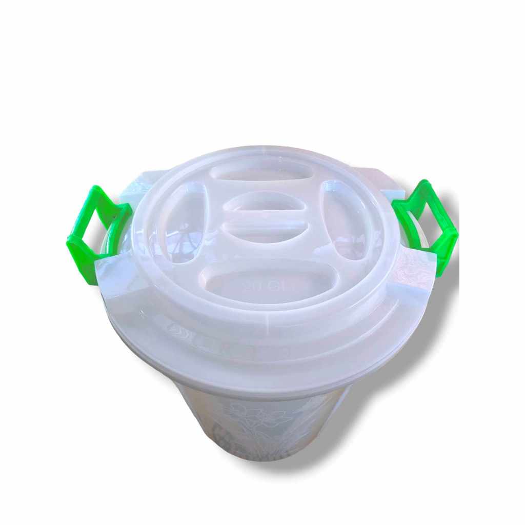 ถังน้ำ 70ลิตร มีหูล็อคฝา2ข้าง ถังน้ำพลาสติก สีดำ ถังพลาสติก ถังน้ำพลาสติกมีฝา ถังแกลลอน หูล็อคแน่น!! - รูปที่ 6