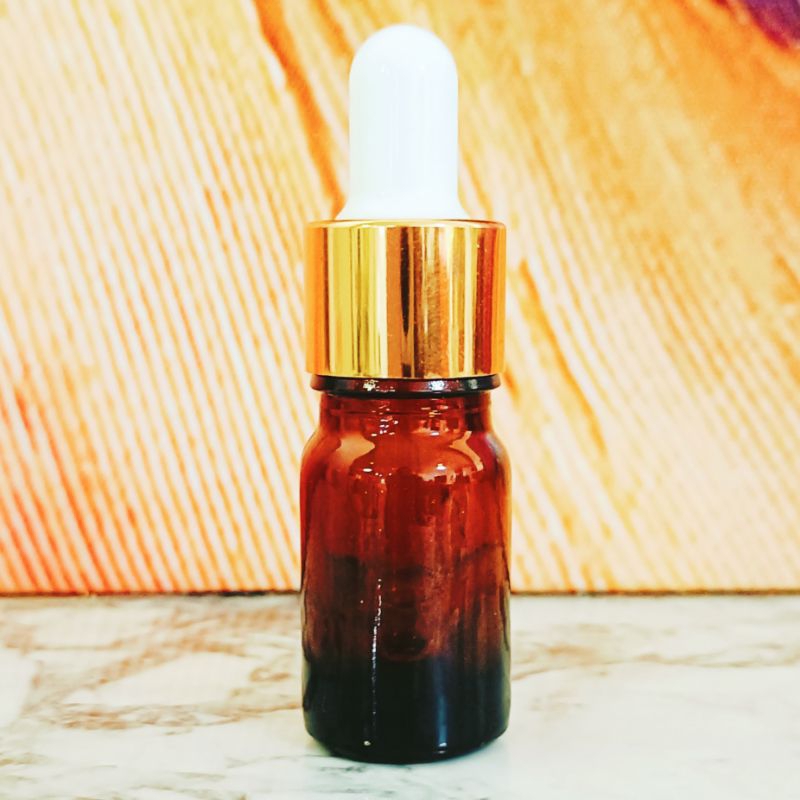 ขวดแก้ว ดรอปเปอร์สีชาใส 5 ml ขวดบีบหยด บรรจุเซรั่ม ของเหลว น้ำยา น้ำหอม น้ำมันหอมระเหย อโรม่า สารสกัด
