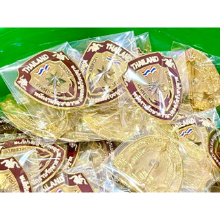 เครื่องหมายรปภ แบบเข็มกลัดและกระเป๋าใส่บัตรสายปรับได้