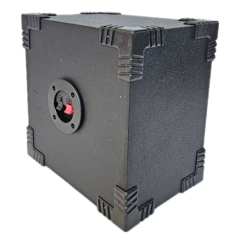 ลำโพงเสียงแหลมขนาด6 นิ้ว ตู้เปล่า เนื้อไม้หนา20มิล หุ้มด้วยหนังPVC สีดำ พร้อมแท็บ มุมตู้ - รูปที่ 4