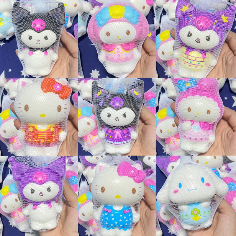 พร้อมส่งจากไทย สกุชชี่ แบบใหม่ เมโลดี้ ชินนามอน ปอมปุริน คุโรมิ สกุชชี่ squishy พวงกุญแจ ใหญ่