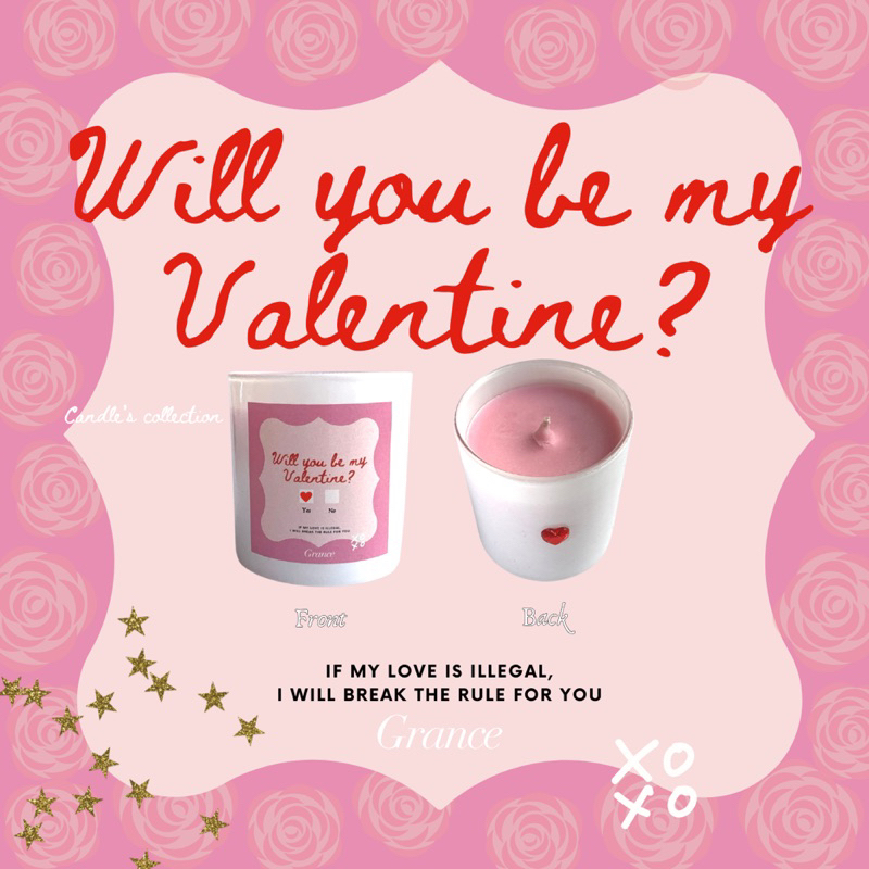 เทียนหอมวันวาเลนไทน์ Valentines collection ! แบบ Box set ของขวัญให้คนพิเศษ :)