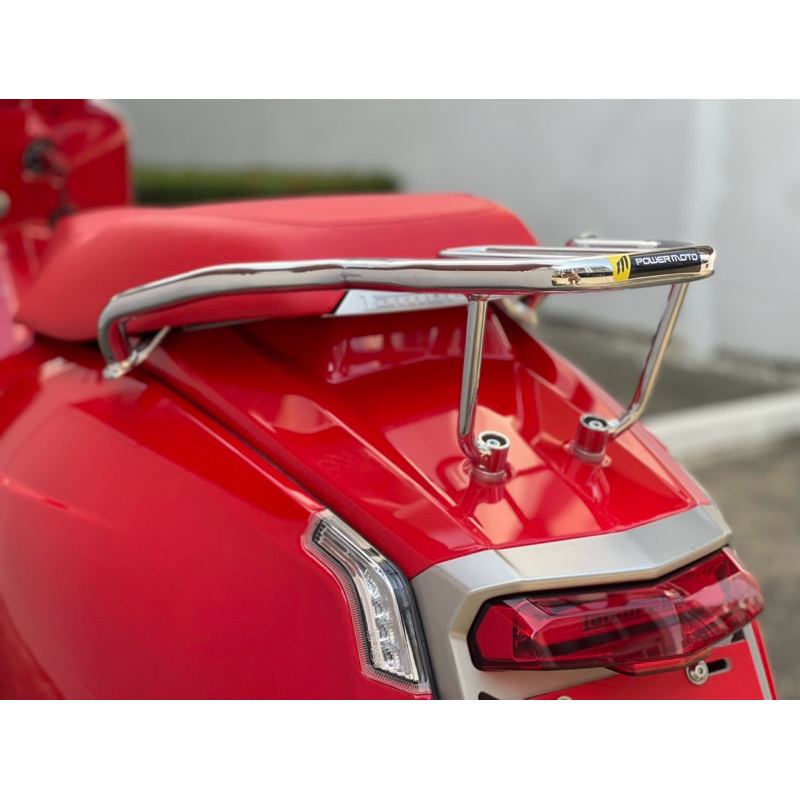 แร็คหลัง Lambretta G350 สีโครเมียม