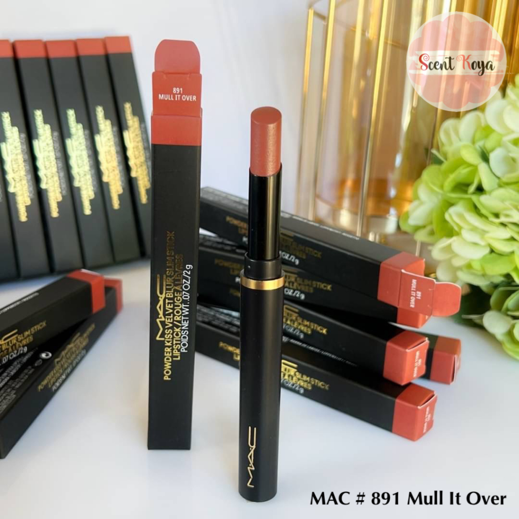 ของแท้ >> ลิปสติก MAC Powder Kiss Velvet Blur Slim Stick Lipsticks สี #891 #893