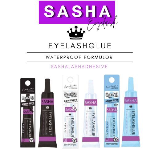 Sasha Eyelash กาวติดขนตาปลอม ขนาด 4g. กาวติดขนตา กาวติดแน่น กันน้ำ กันเหงื่อ